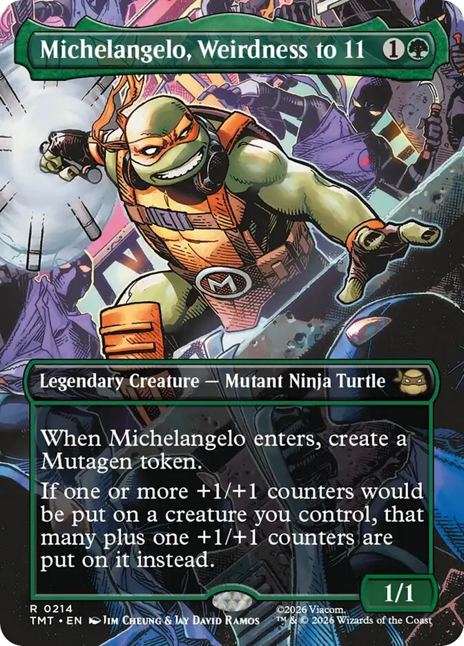 Michelangelo, Weirdness to 11